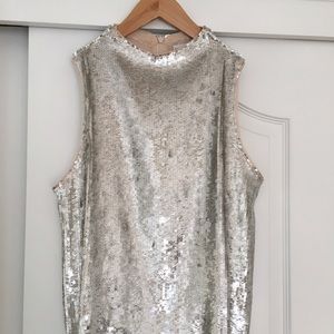 Zara Knit sequin top